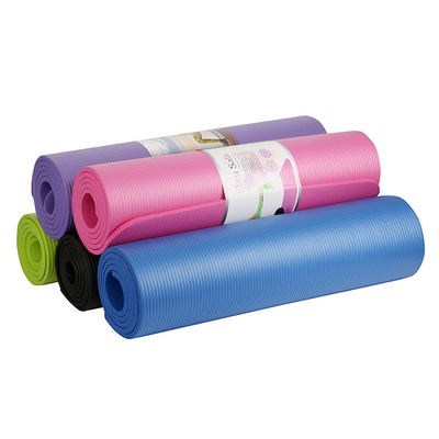 Gym Fitness Exercise NBR Yoga Mat Single Layer Customized 15mm